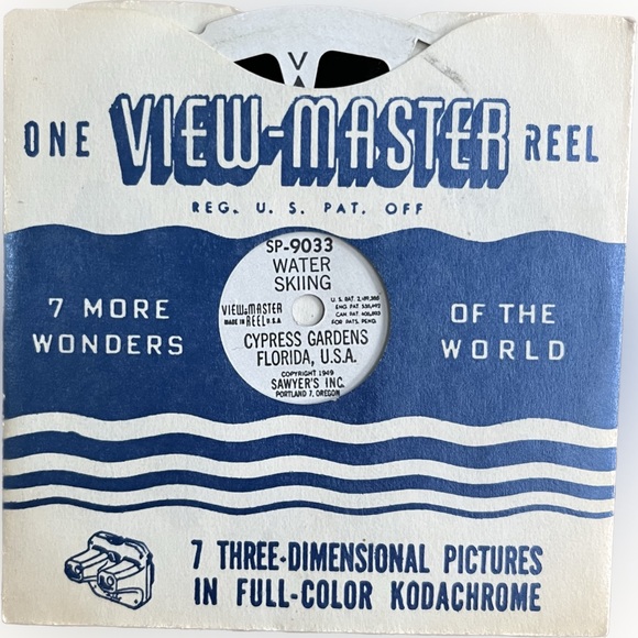 🎈2/$20 - VIEW-MASTER SP 9033 “Water Skiing Cypress Gardens Florida, USA.” - Picture 2 of 3